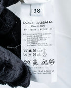 "Dolce &amp; Gabbana" Flower engraved lace design shape fit shirt