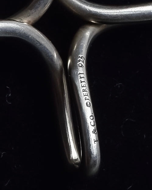 "Tiffany&Co" Elsa Peretti infinity cross silver necklace