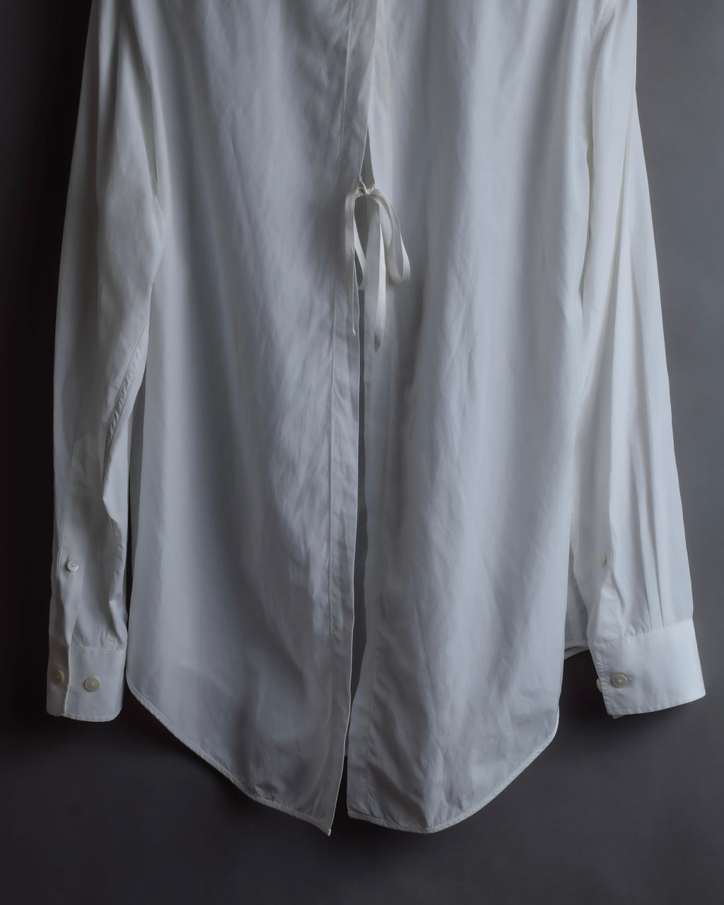 "Acne" Ribbon slit back design shirt