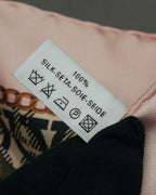 "Salvatore Ferragamo" 90's-00's Elegant floral silk scarf