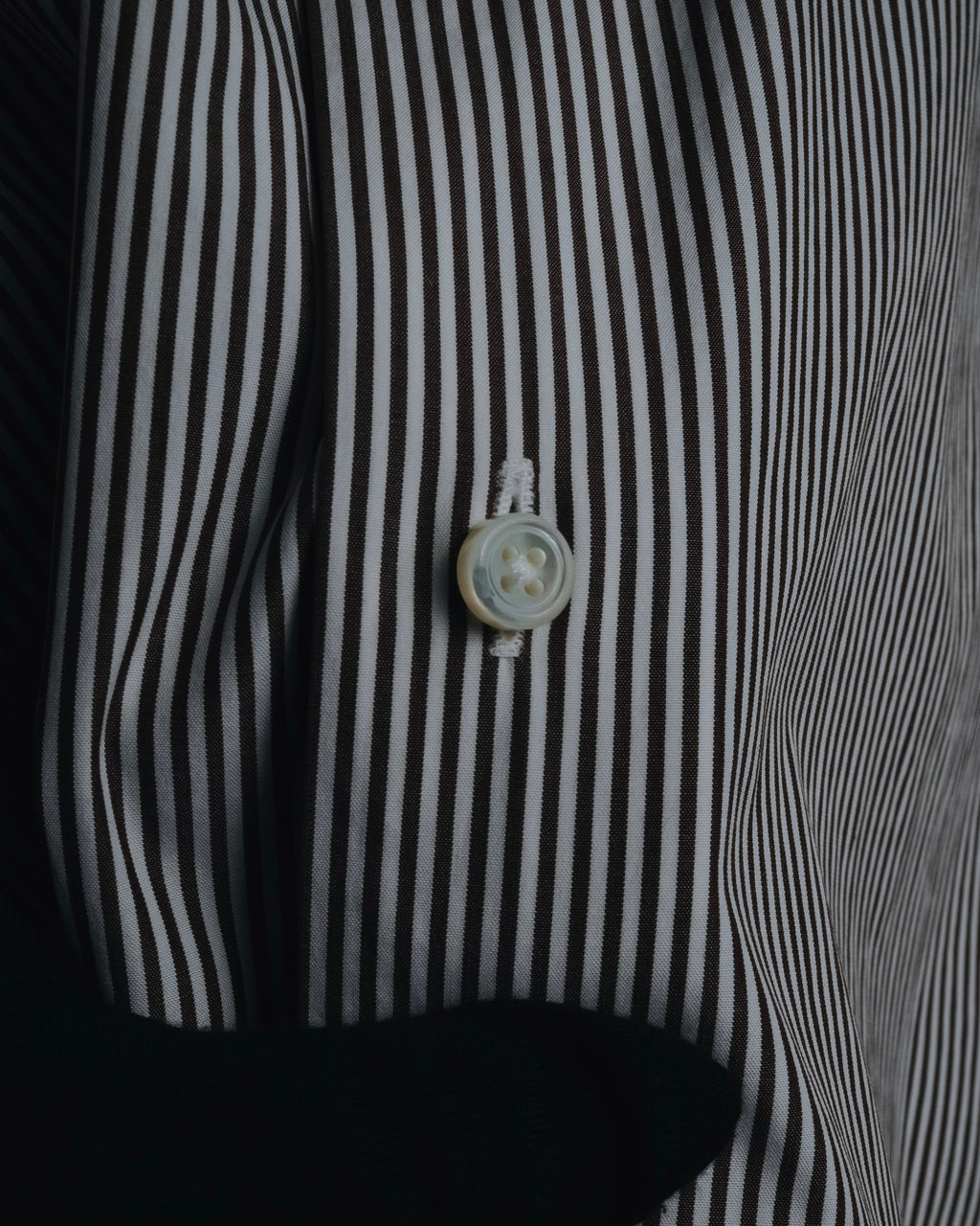 "Ermenegildo Zegna" 2010’s mother-of-pearl button london stripe shirt