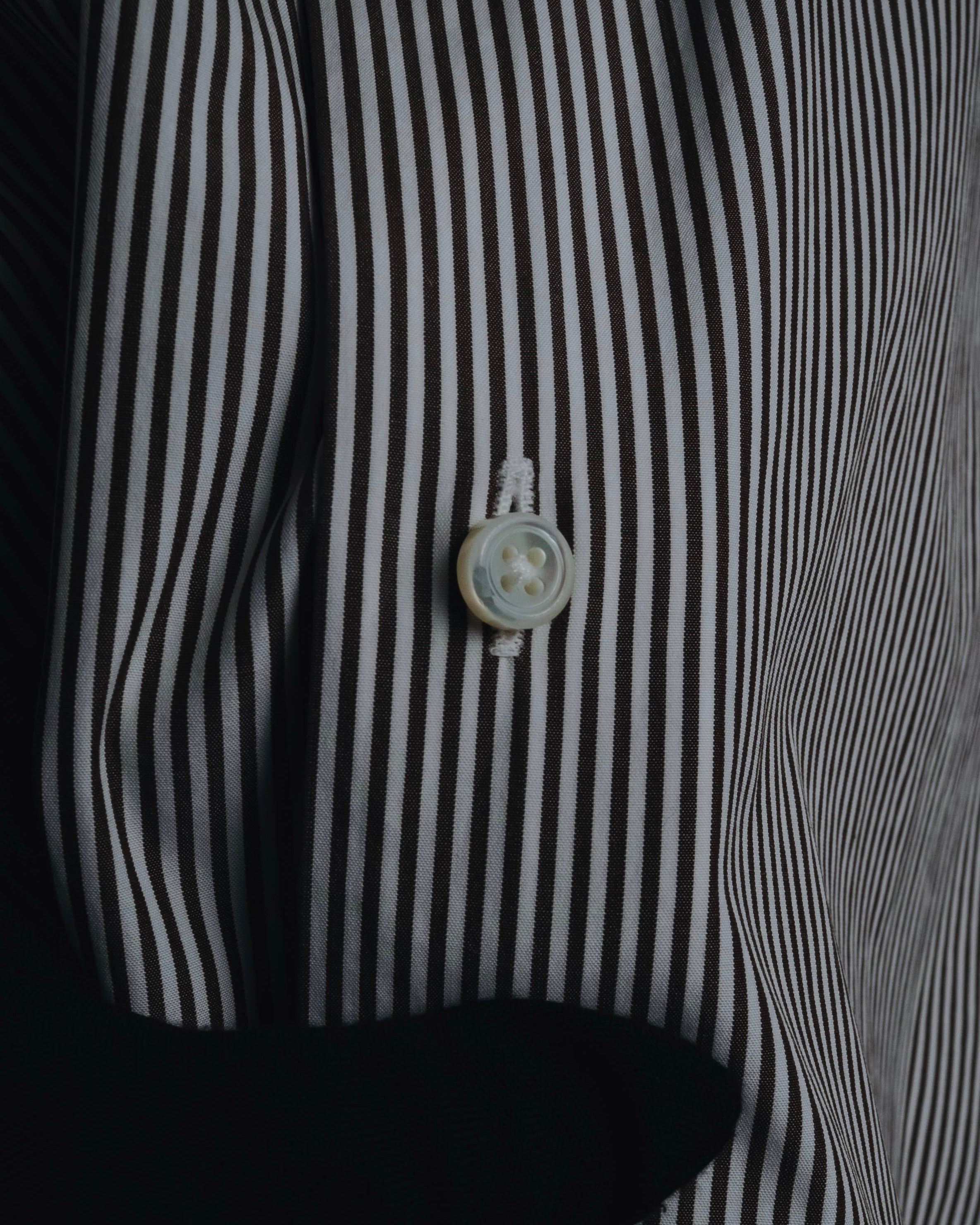"Ermenegildo Zegna" 2010’s mother-of-pearl button london stripe shirt