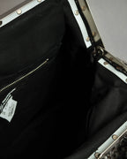 "JUNYA WATANABE COMME des GARCONS" Mixed tweed gathered detail clasp bag