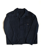 VINTAGE
/ Box Silhouette Cotton Jacket Navy