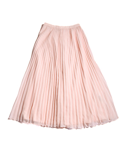 Self-Portrait/ Romantic Chiffon Pleated Skirt Pale Pink