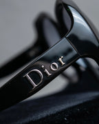 "Christian Dior" Black frame engraved logo sunglasses