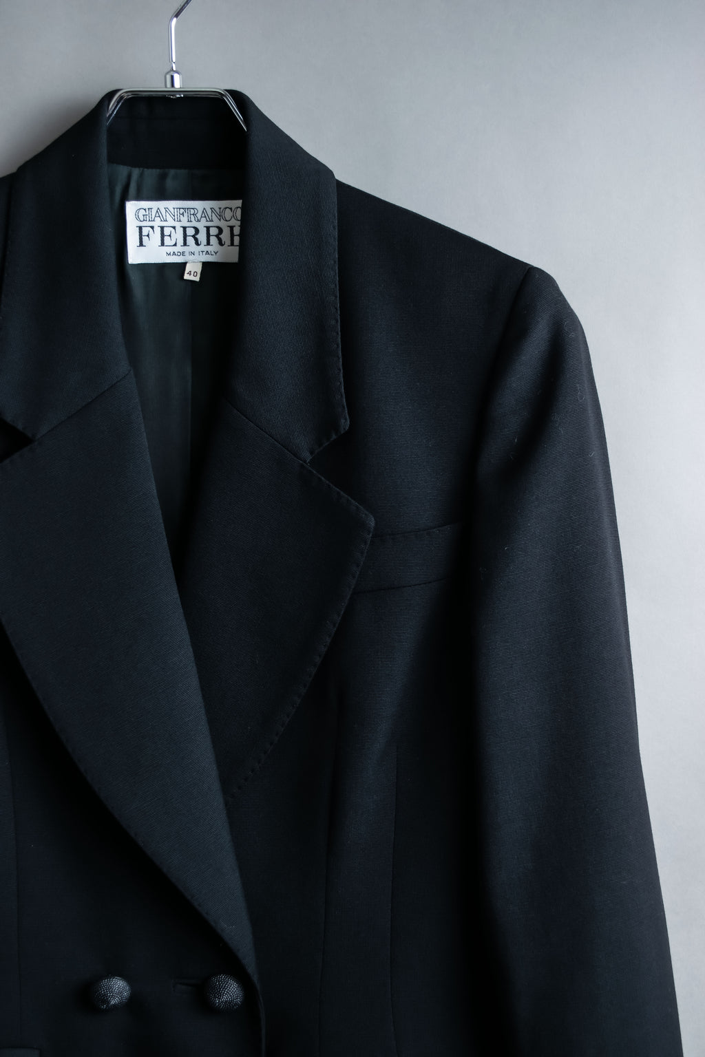 “GIANFRANCO FERRE” Beautifully shaped double tailored jacket