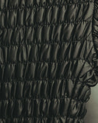 "ARMANI COLLEZIONI" 00's-10's Sculptural ruched zip-up jacket