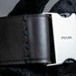 "PRADA" Beautiful smooth leather GI buckle belt