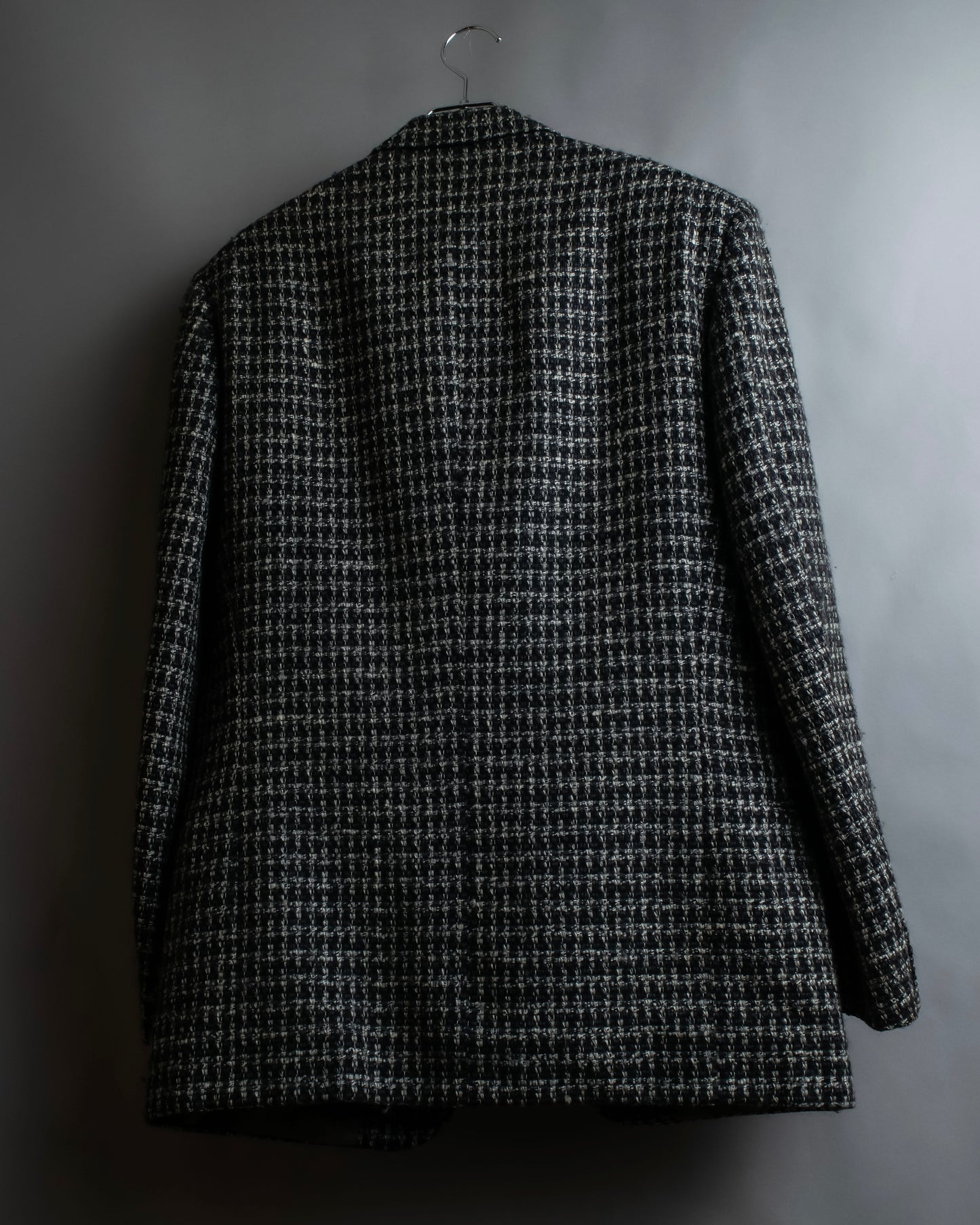 "GIORGIO ARMANI" Twill houndstooth pattern tailored jacket