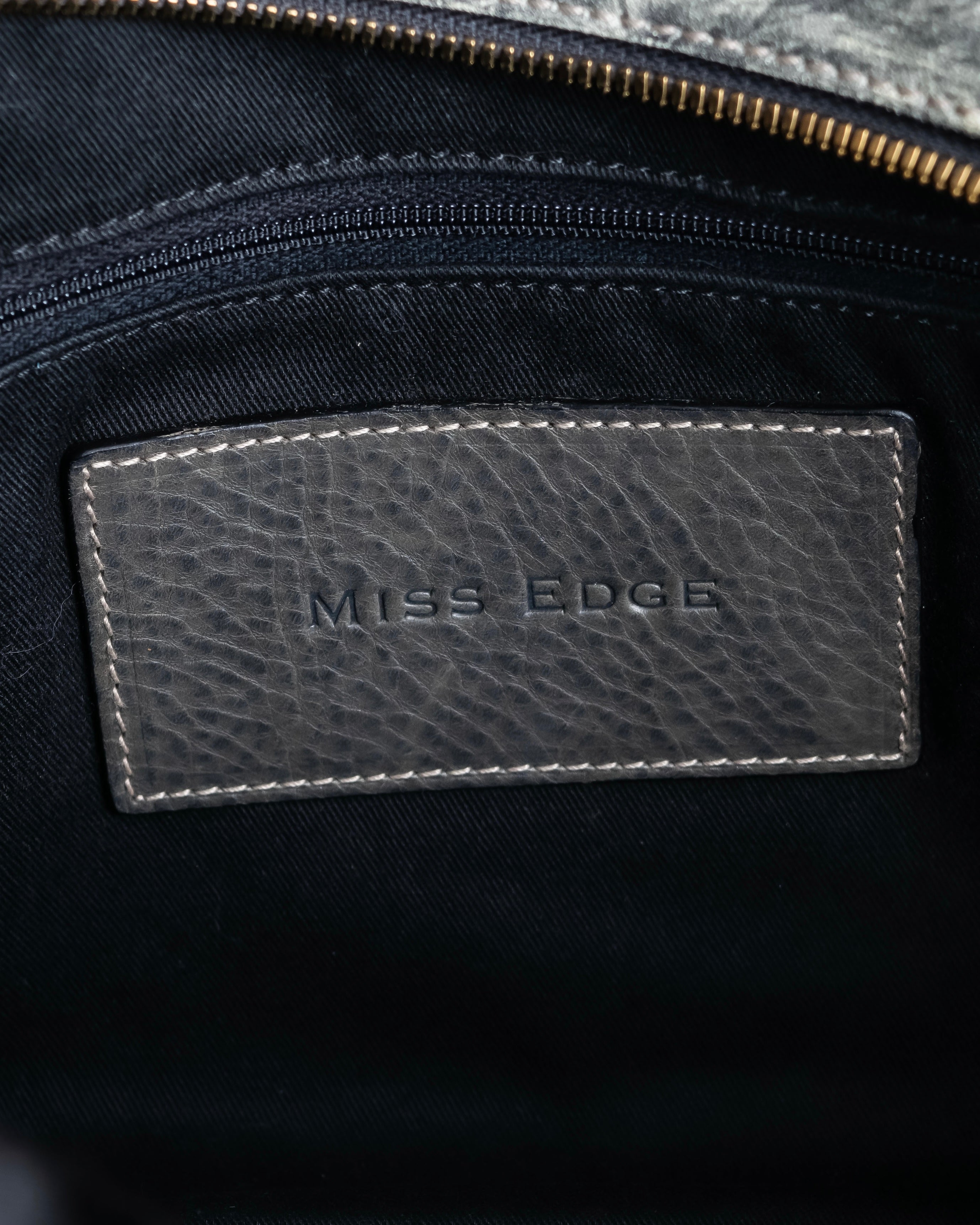 "DOLCE &amp; GABBANA" Miss edge series calf leather 2 way bag