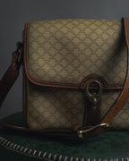 "CELINE" 80’s macadam canvas shoulder bag