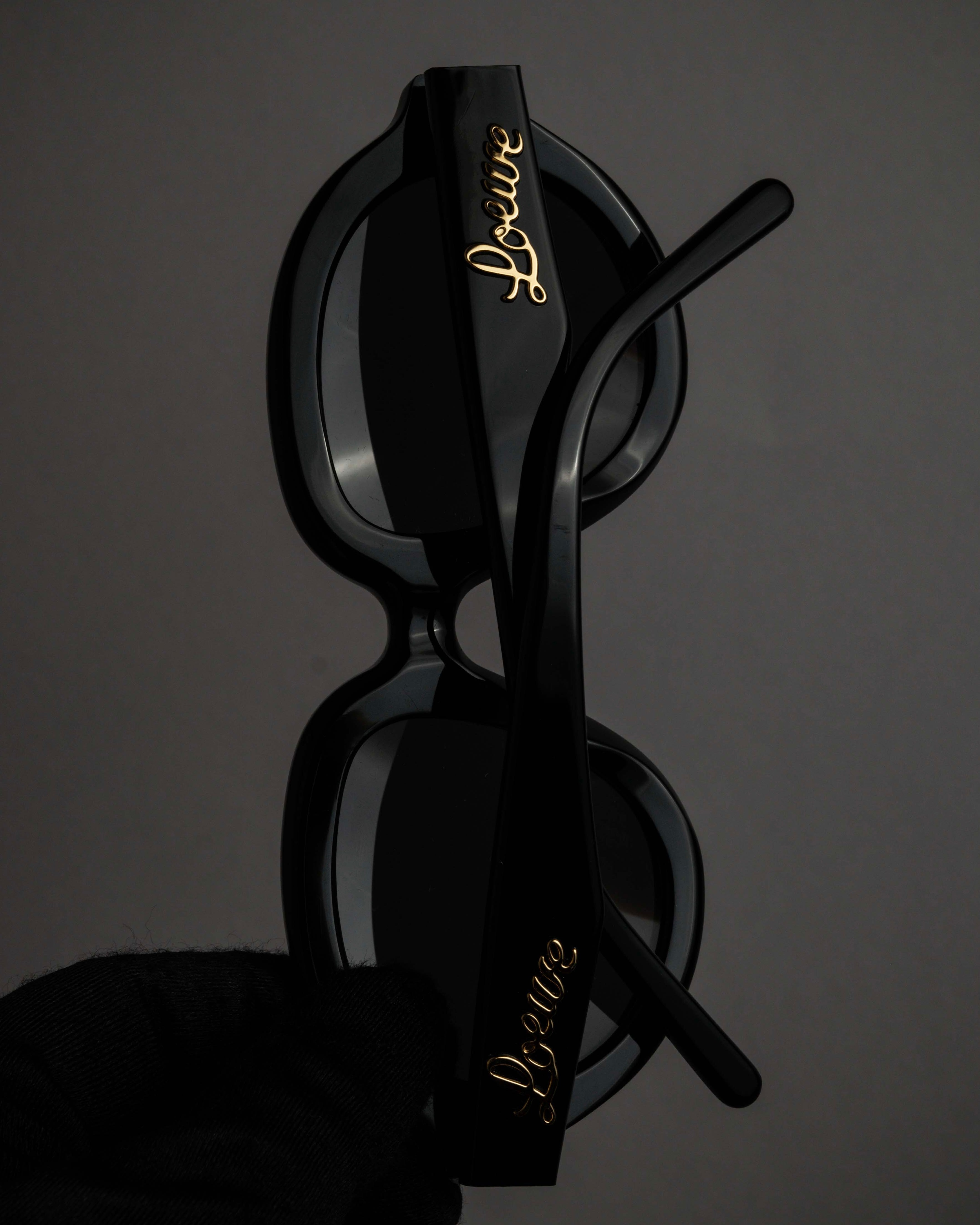 "LOEWE" Thick rim oval frame sunglasses