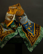 "HERMES" Carpe Diem design Carré 90 silk scarf