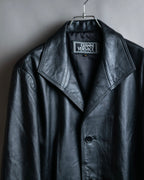 "GIANNI VERSACE COUTURE" Sheep skin oversized triangle color jacket