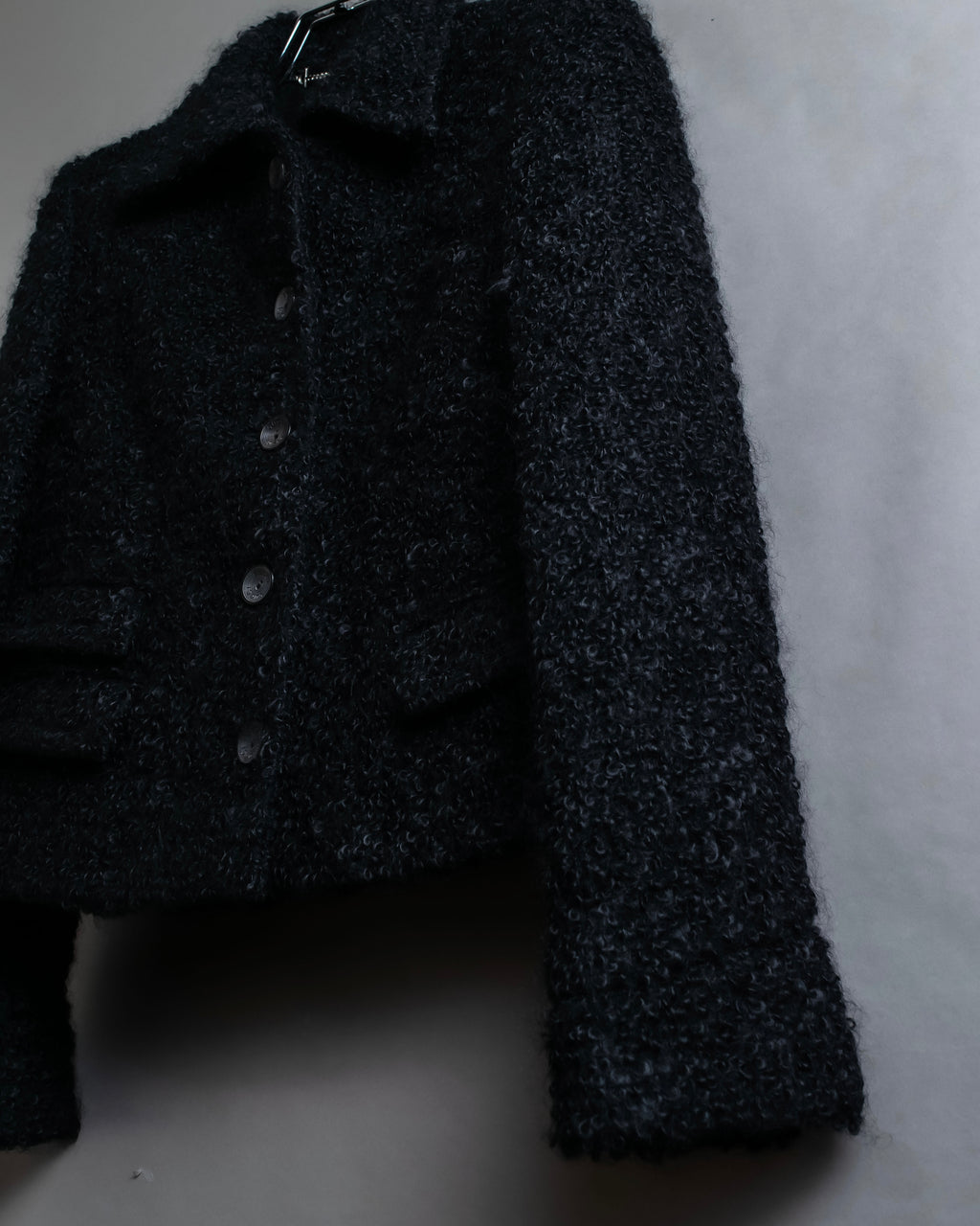 "GUCCI" Compact pattern bouclé wool jacket