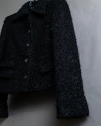 "GUCCI" Compact pattern bouclé wool jacket