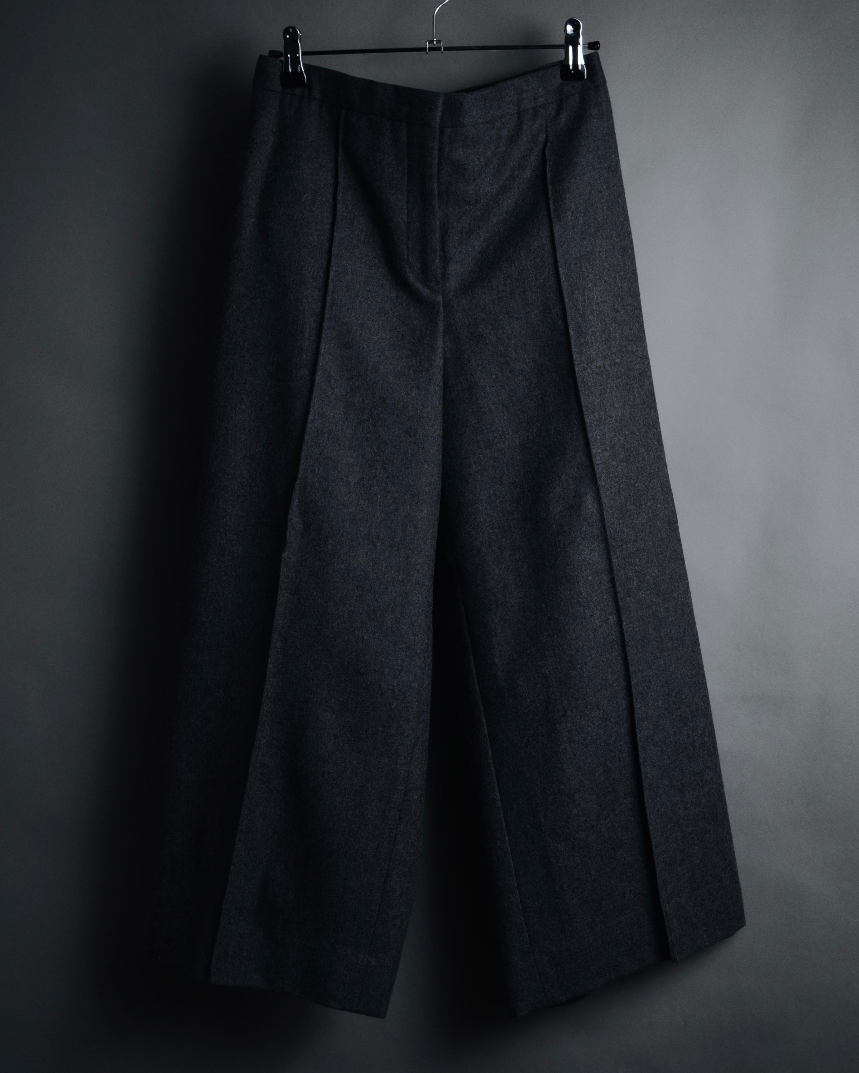 "JIL SANDER" 2018 Debut-era cropped wide wool trousers