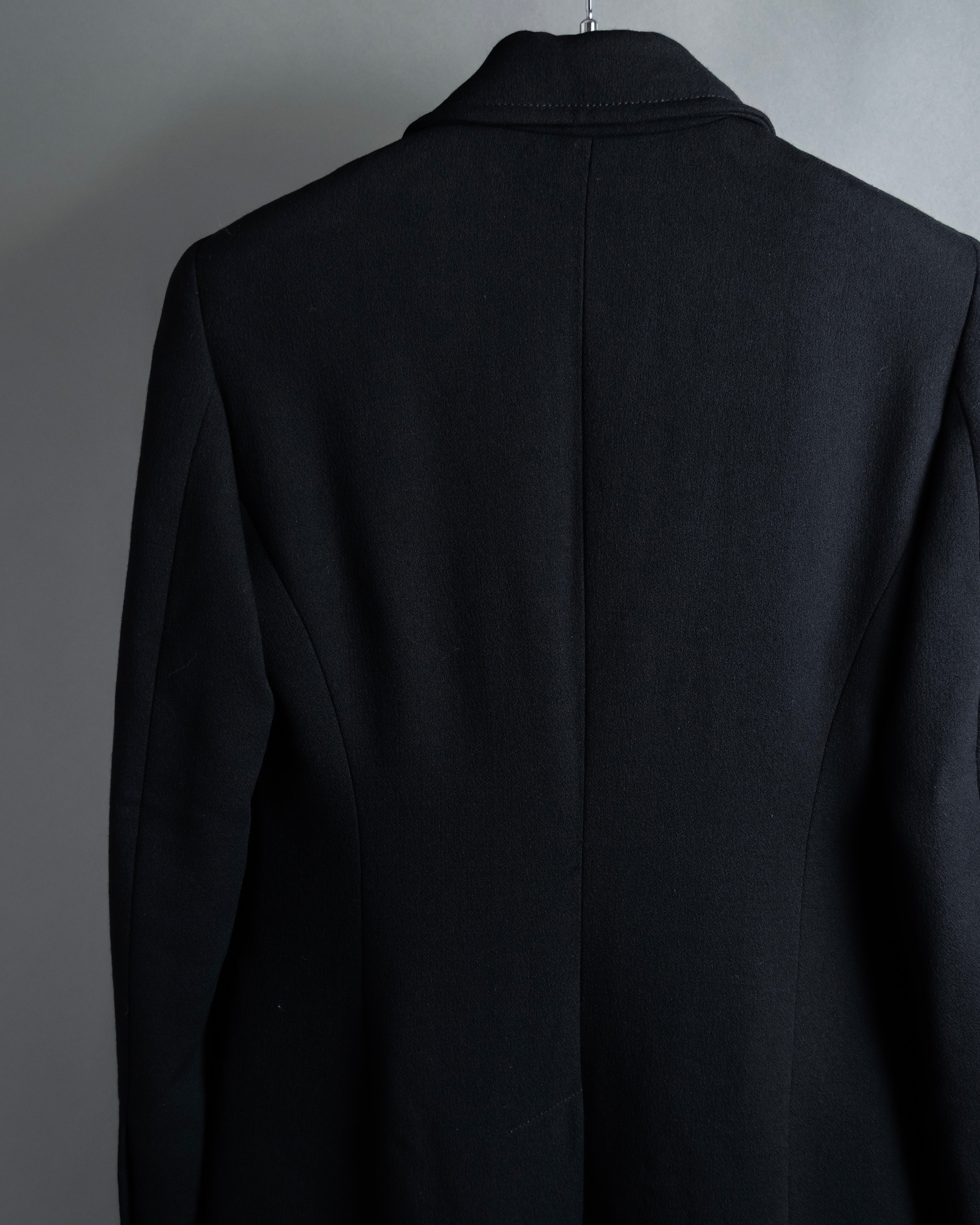 "GIANFRANCO FERRE" Multiple button sequences shaped long coat