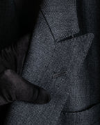 "Christian Dior" Metal button double-breasted tailored jacket