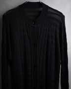 “Maison Martin Margiela” 2000’s Sheer shadow stripe long cardigan