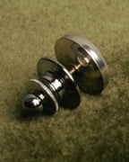 “Georg Jensen” 70’s Sterling silver round cufflinks