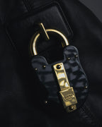-SPECIAL- “LOEWE” Calle oversized padlock leather bag
