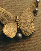 -SPECIAL- “Dior” 2023-24’s Sculpted butterfly pearl long necklace