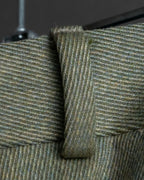 Vintage khaki green wide slacks