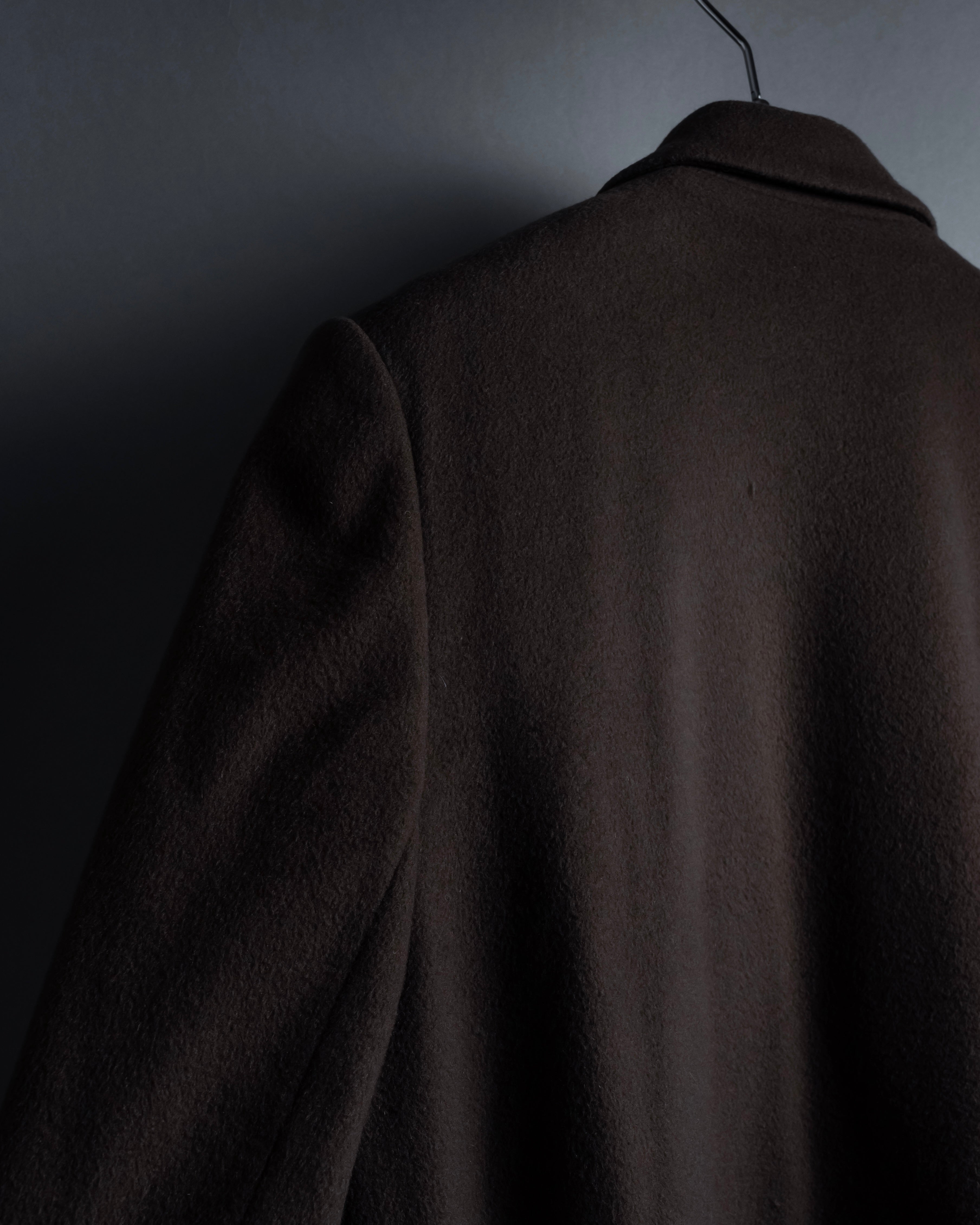 "Vintage 100% pure cashmere long chester coat"