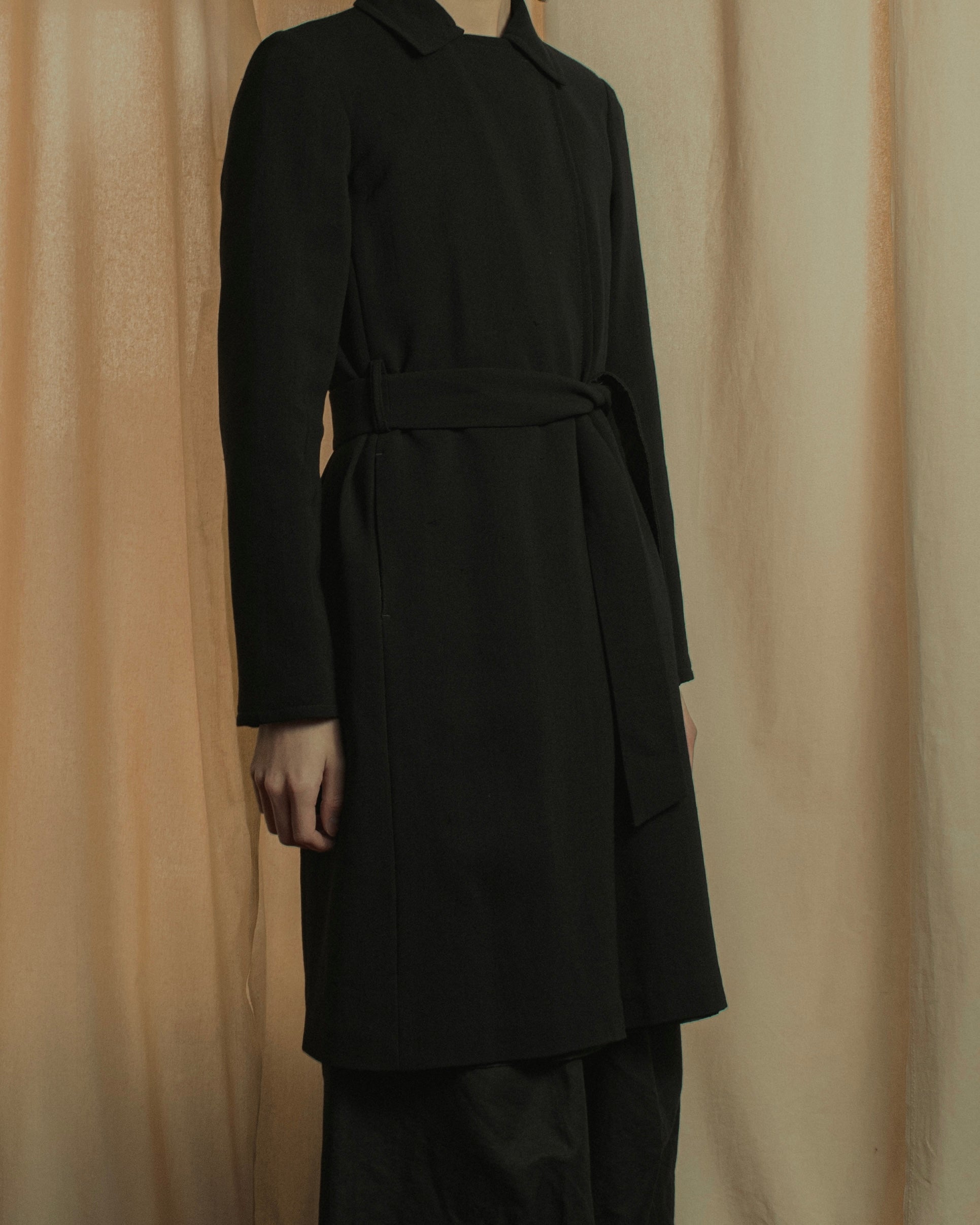 "Max Mara" Reversible belted collar coat