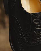 "DOLCE & GABBANA" 00's-10's Black suede wingtip oxford shoes