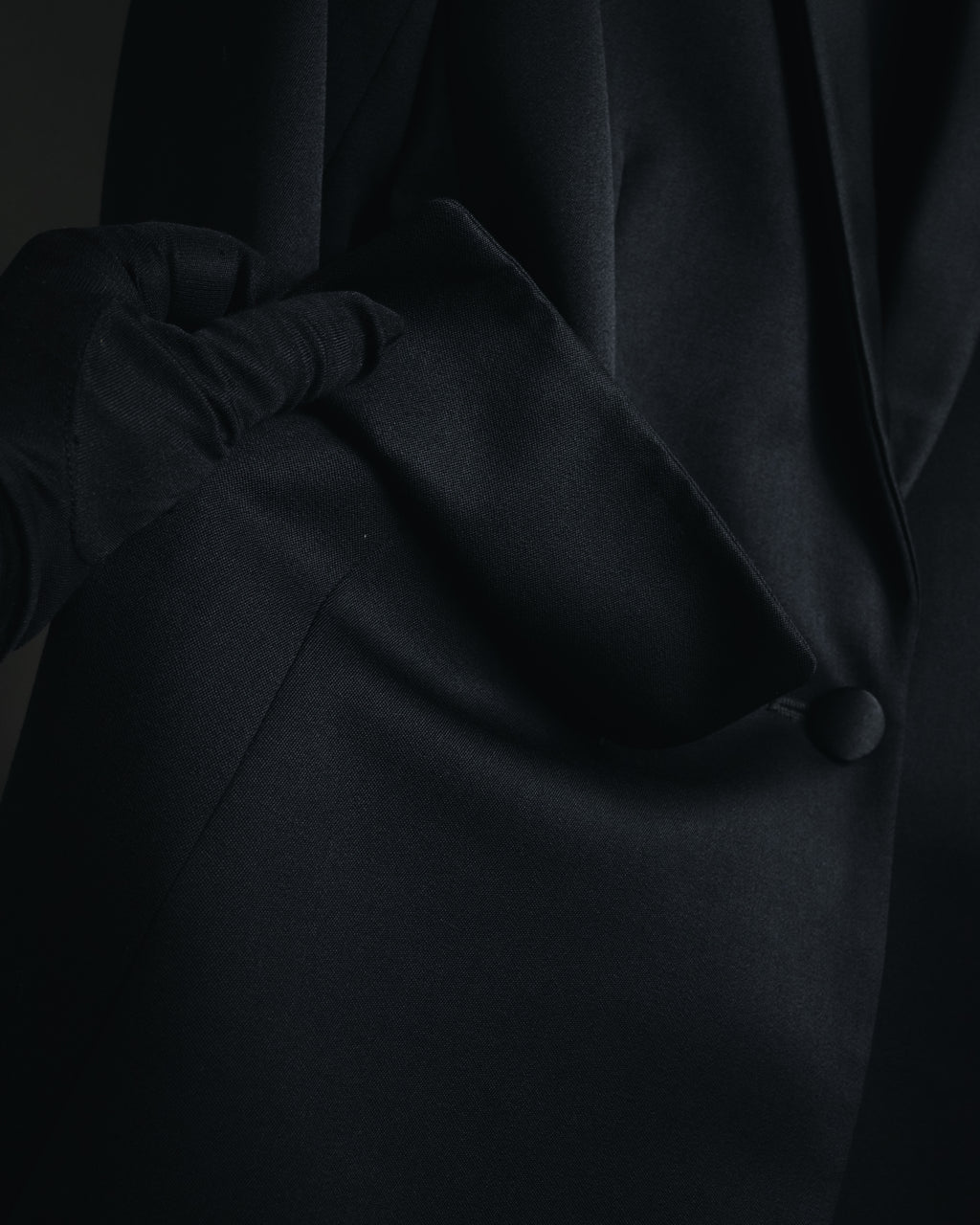 "Yves Saint Laurent" 2008AW Minimal sculpted wool jacket