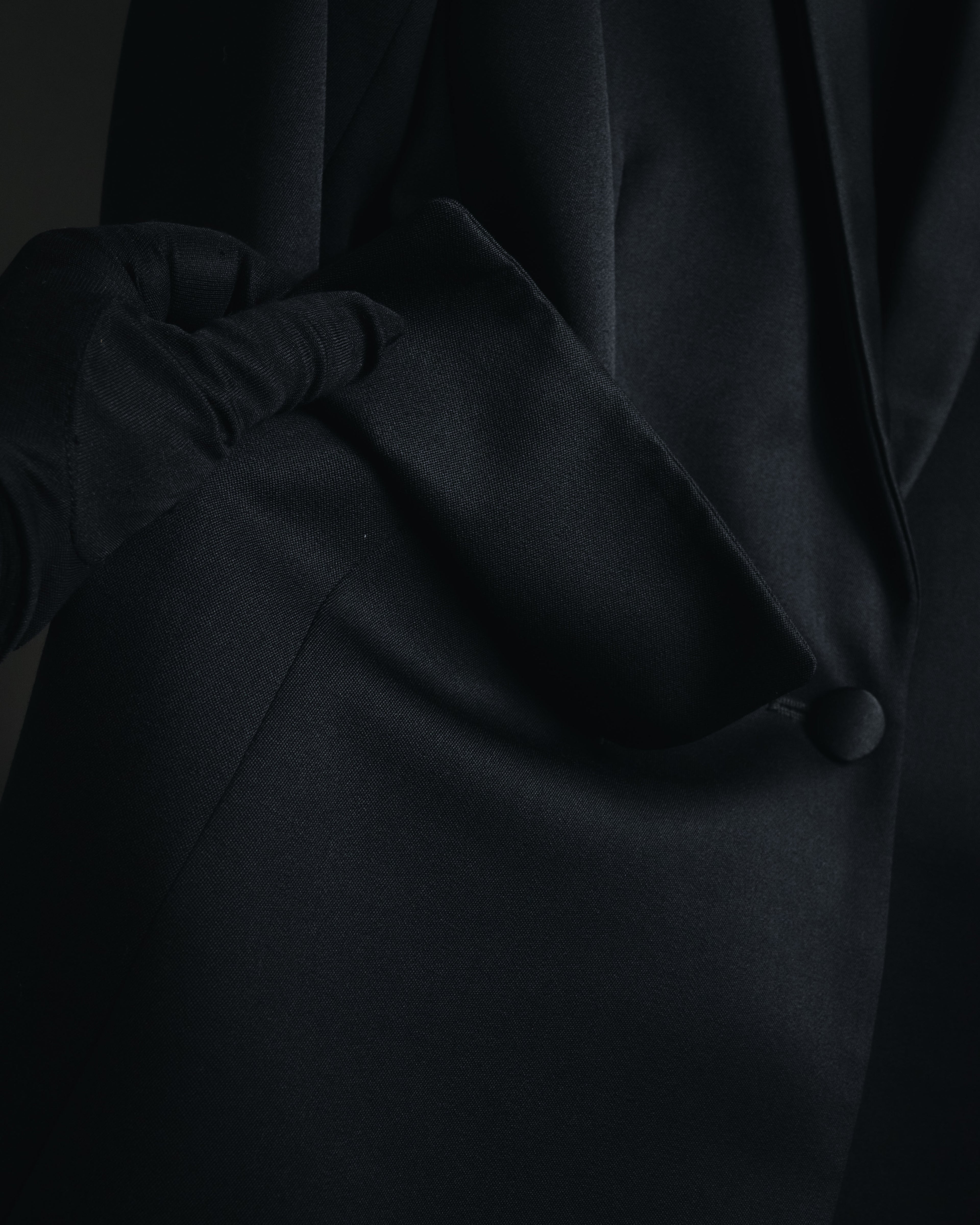 "Yves Saint Laurent" 2008AW Minimal sculpted wool jacket