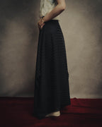 -SPECIAL- “Christian Dior“ 00’s-10’s Sheer ribbed asymmetric long skirt