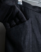 "CHANEL" Back button design flared maxi skirt