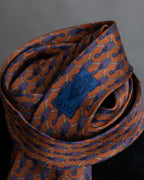 "GUCCI" Horsebit &amp; GG pattern silk neck tie