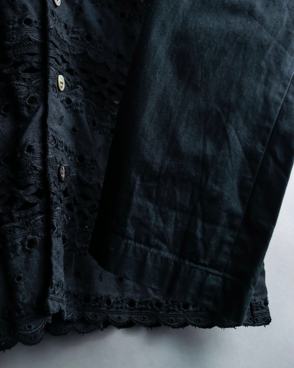 "tricot COMME desGARCONS" Playful fabric Feminine cotton cardigan