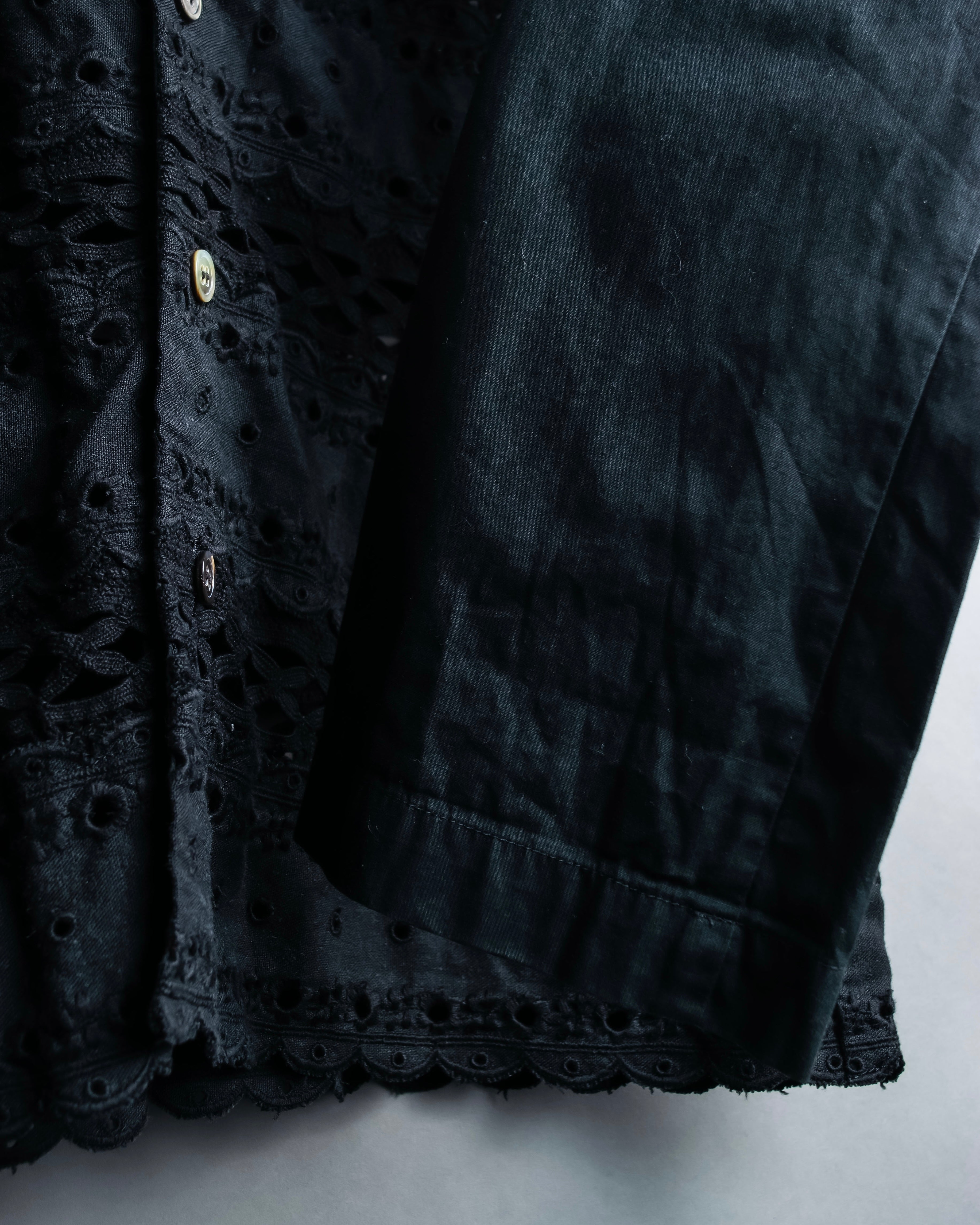 "tricot COMME desGARCONS" Playful fabric Feminine cotton cardigan