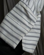 "MAISON MARGIELA" 16SS bowtie design striped long shirt