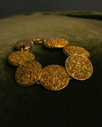 -SPECIAL- “YVES SAINT LAURENT” 80’s-90’s Lava texture statement bracelet