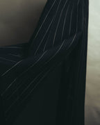 -SPECIAL- "LOEWE" 10's Pinstriped silk-lined wide trousers