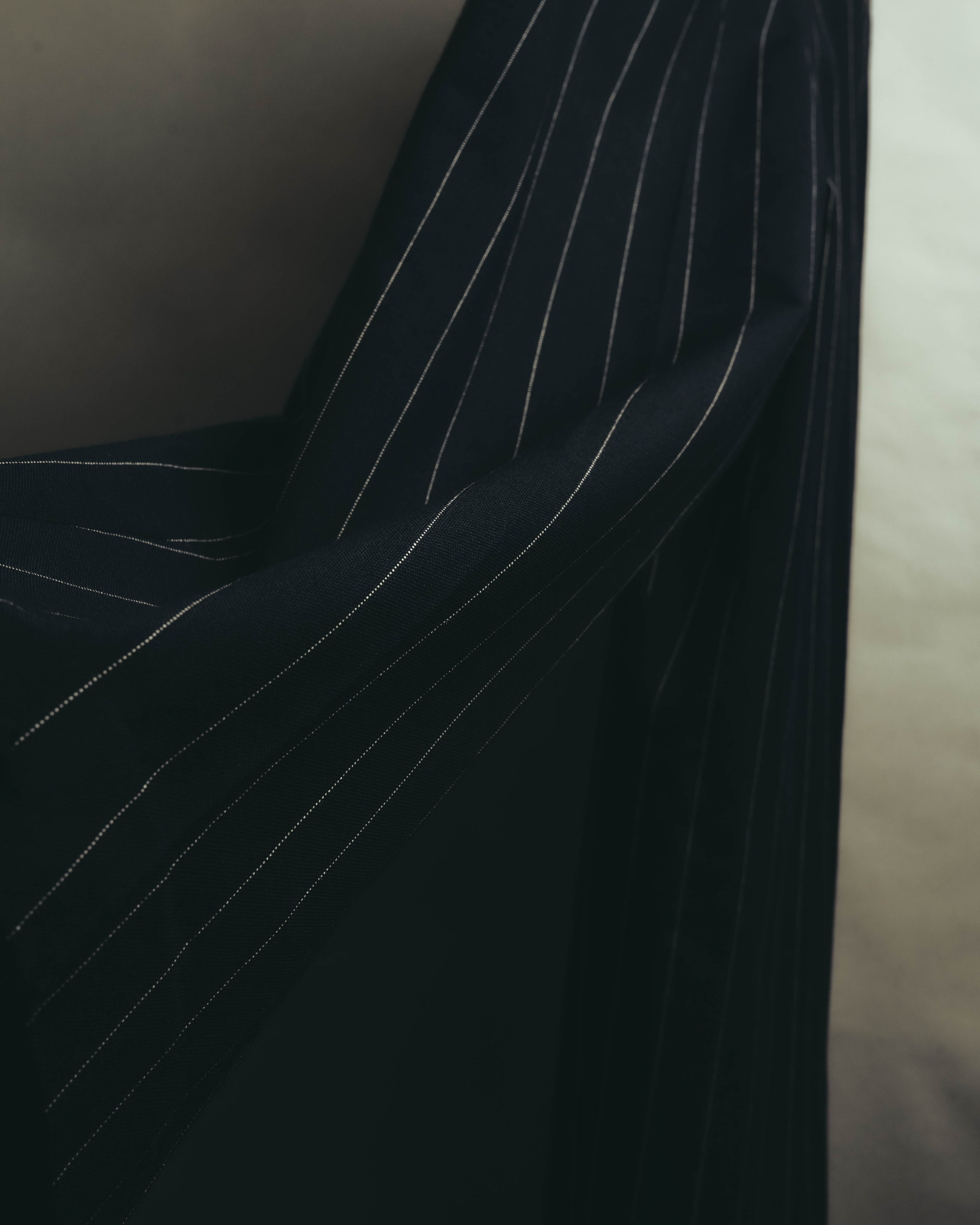 -SPECIAL- "LOEWE" 10's Pinstriped silk-lined wide trousers