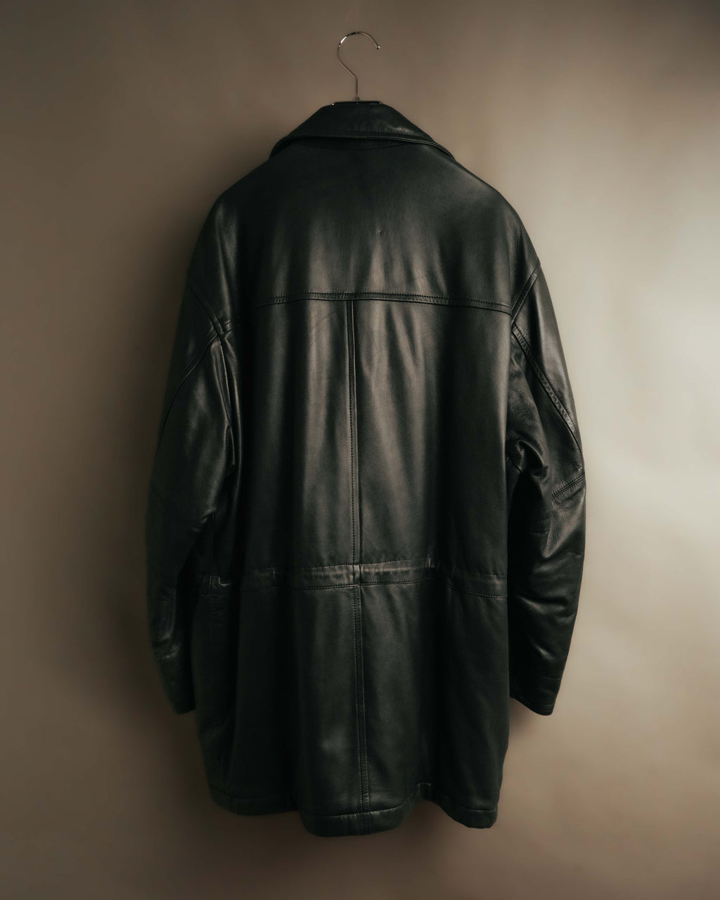 "Christian Dior" 80's-90's Supple leather car coat