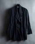 “ISSEY MIYAKE” wrinkle processing oversize tailored jacket