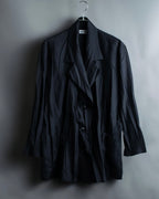 “ISSEY MIYAKE” wrinkle processing oversize tailored jacket