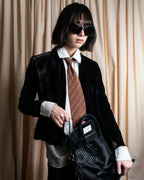 "GUCCI" Velvet shaped shawl collar tailored jacket