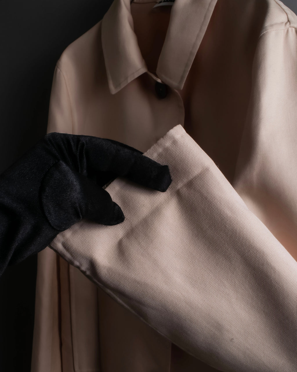 "JIL SANDER" Pink beige color spring coat