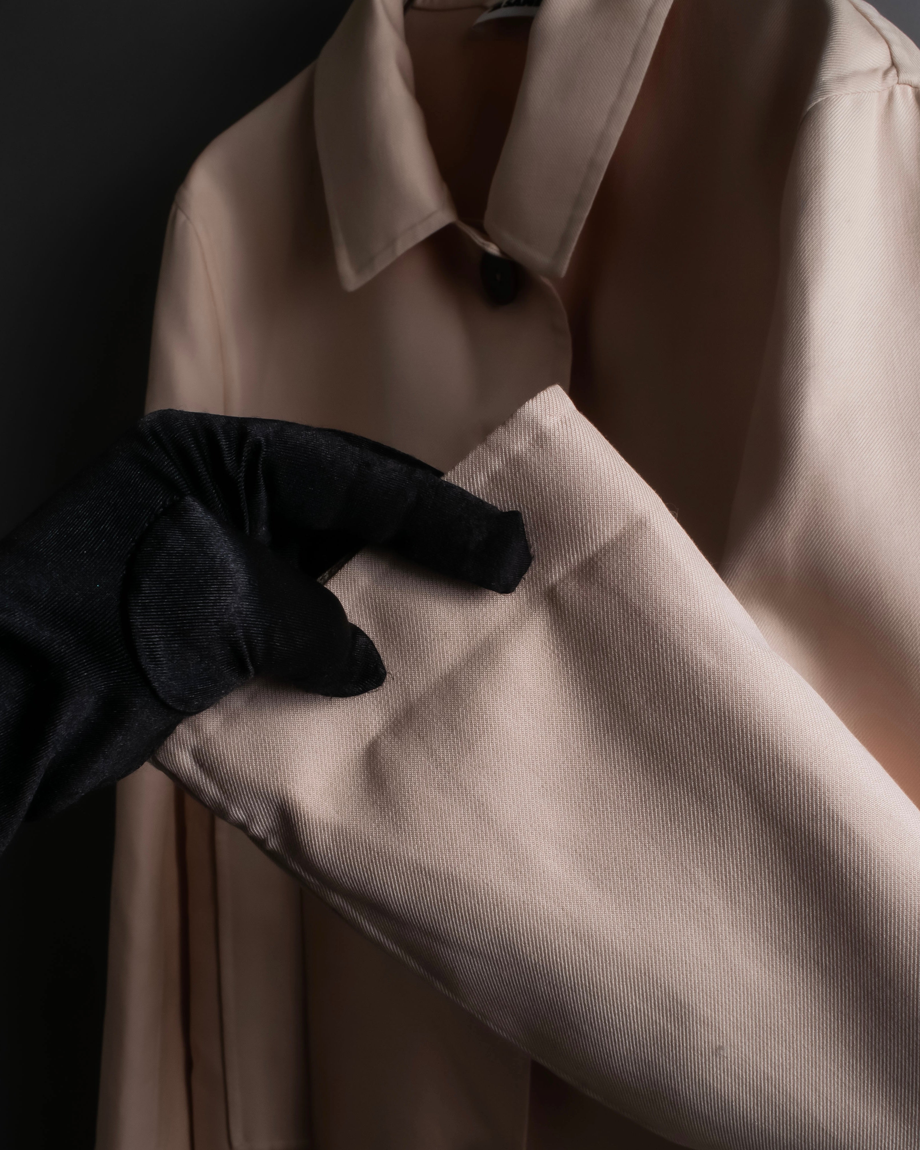 "JIL SANDER" Pink beige color spring coat