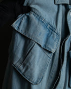 "COMOLI" Flap pocket design oversized denim jacket